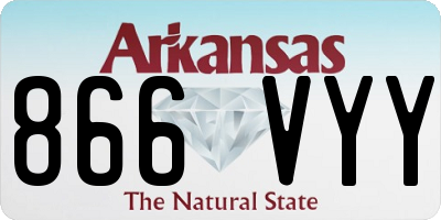 AR license plate 866VYY
