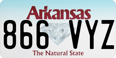 AR license plate 866VYZ