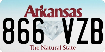 AR license plate 866VZB
