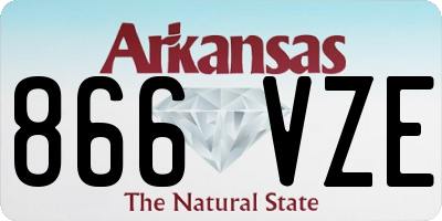 AR license plate 866VZE