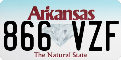 AR license plate 866VZF