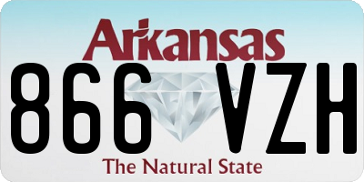 AR license plate 866VZH