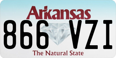 AR license plate 866VZI