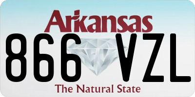 AR license plate 866VZL