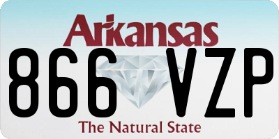 AR license plate 866VZP