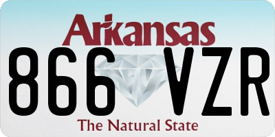 AR license plate 866VZR