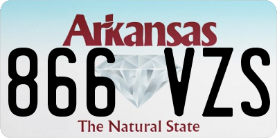 AR license plate 866VZS