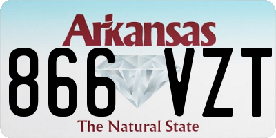 AR license plate 866VZT