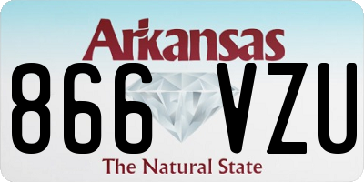 AR license plate 866VZU