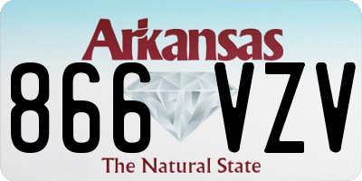 AR license plate 866VZV