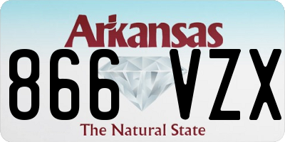 AR license plate 866VZX