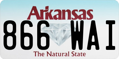 AR license plate 866WAI