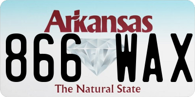 AR license plate 866WAX