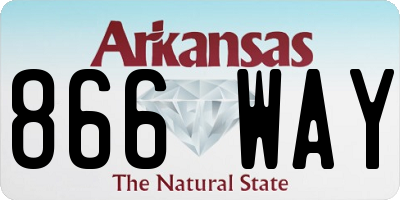 AR license plate 866WAY