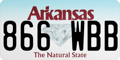 AR license plate 866WBB