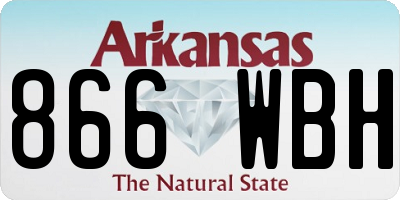 AR license plate 866WBH
