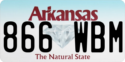 AR license plate 866WBM