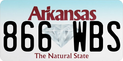 AR license plate 866WBS