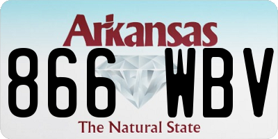 AR license plate 866WBV
