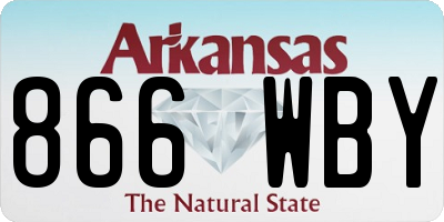 AR license plate 866WBY