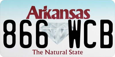 AR license plate 866WCB