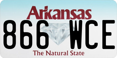 AR license plate 866WCE