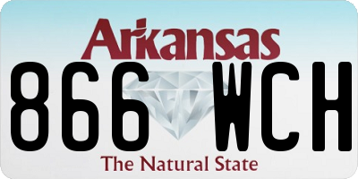 AR license plate 866WCH
