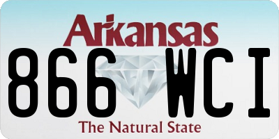 AR license plate 866WCI