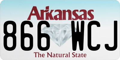 AR license plate 866WCJ