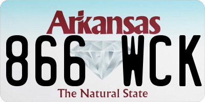 AR license plate 866WCK
