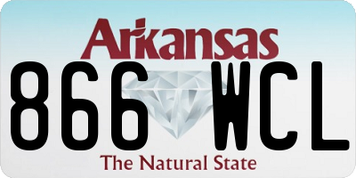AR license plate 866WCL
