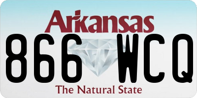 AR license plate 866WCQ
