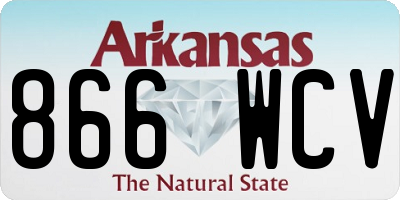 AR license plate 866WCV