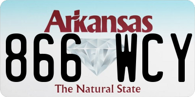 AR license plate 866WCY