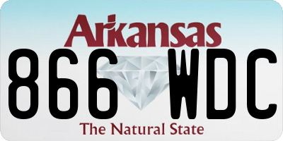 AR license plate 866WDC