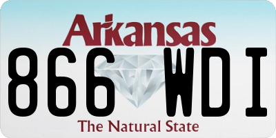AR license plate 866WDI