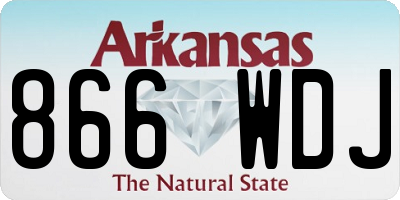 AR license plate 866WDJ