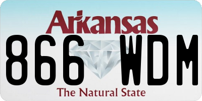 AR license plate 866WDM