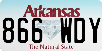 AR license plate 866WDY