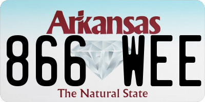 AR license plate 866WEE