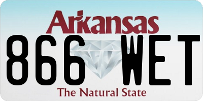 AR license plate 866WET