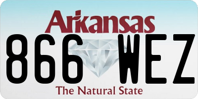 AR license plate 866WEZ
