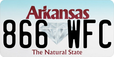 AR license plate 866WFC