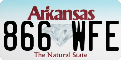 AR license plate 866WFE