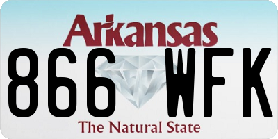 AR license plate 866WFK
