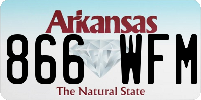 AR license plate 866WFM