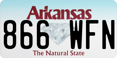 AR license plate 866WFN