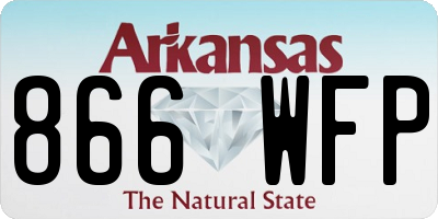 AR license plate 866WFP
