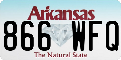 AR license plate 866WFQ