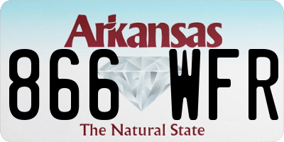 AR license plate 866WFR